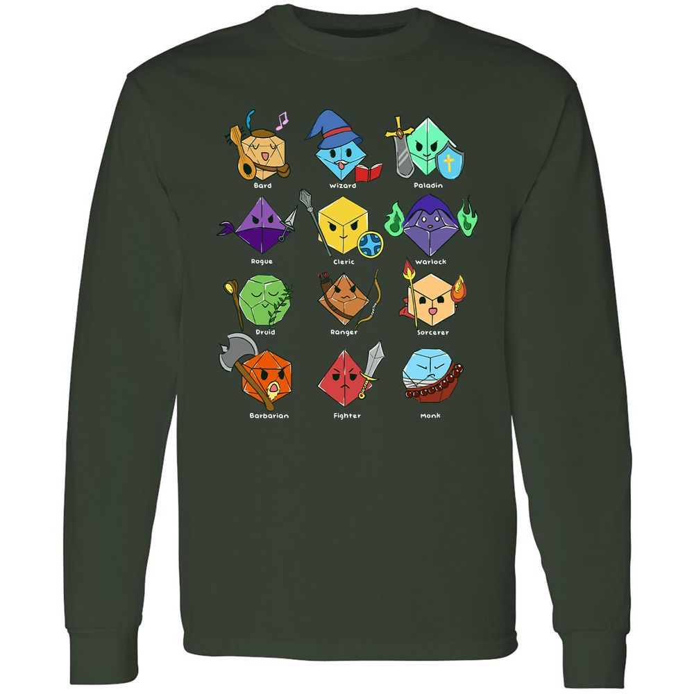 Long Sleeve T-Shirt - ZQCUUPHL - Forest Green - 4