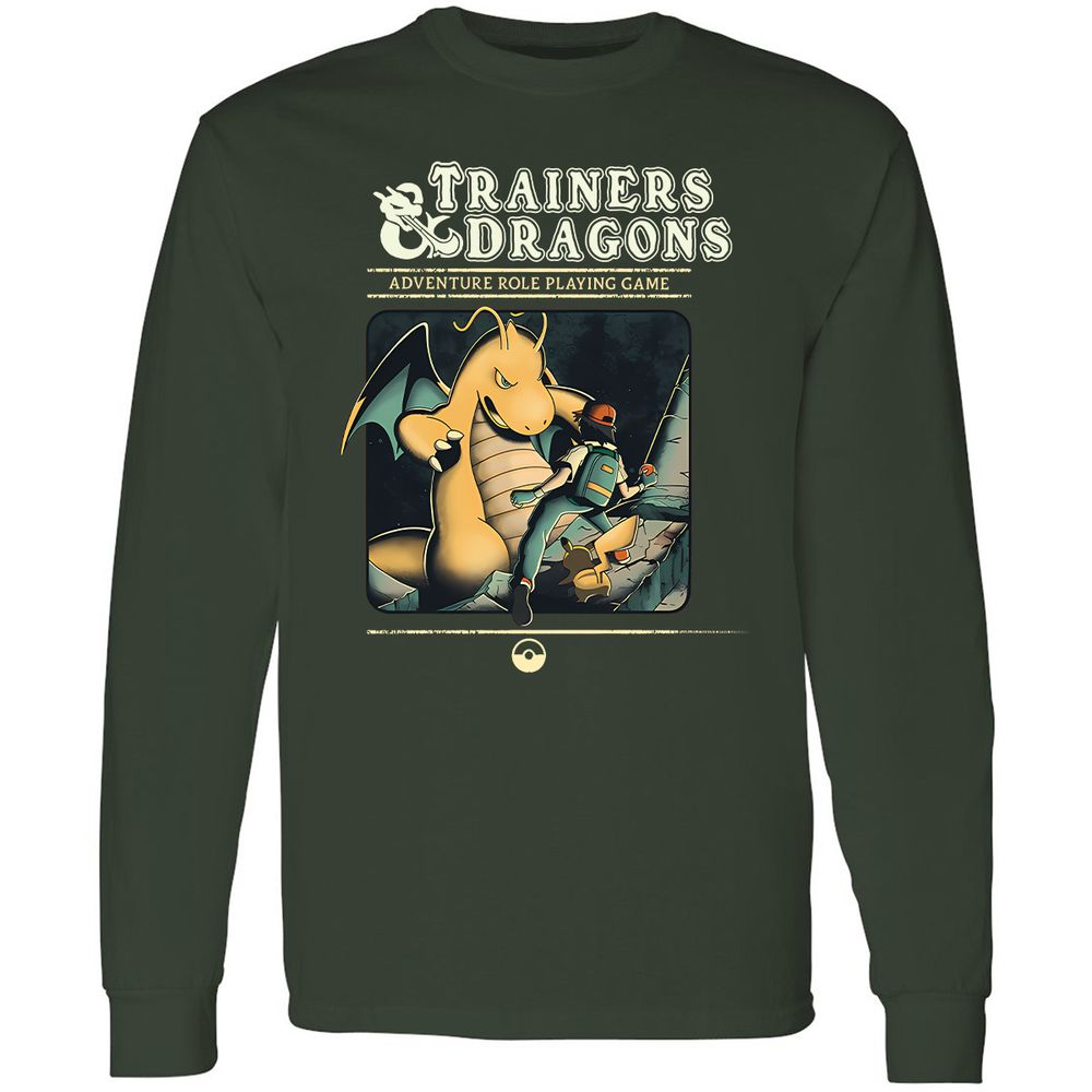 Long Sleeve T-Shirt - 966T7A4P - Forest Green - 4