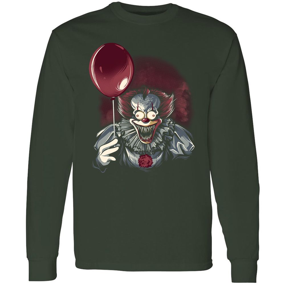 Long Sleeve T-Shirt - YLFMV9U3 - Forest Green - 4