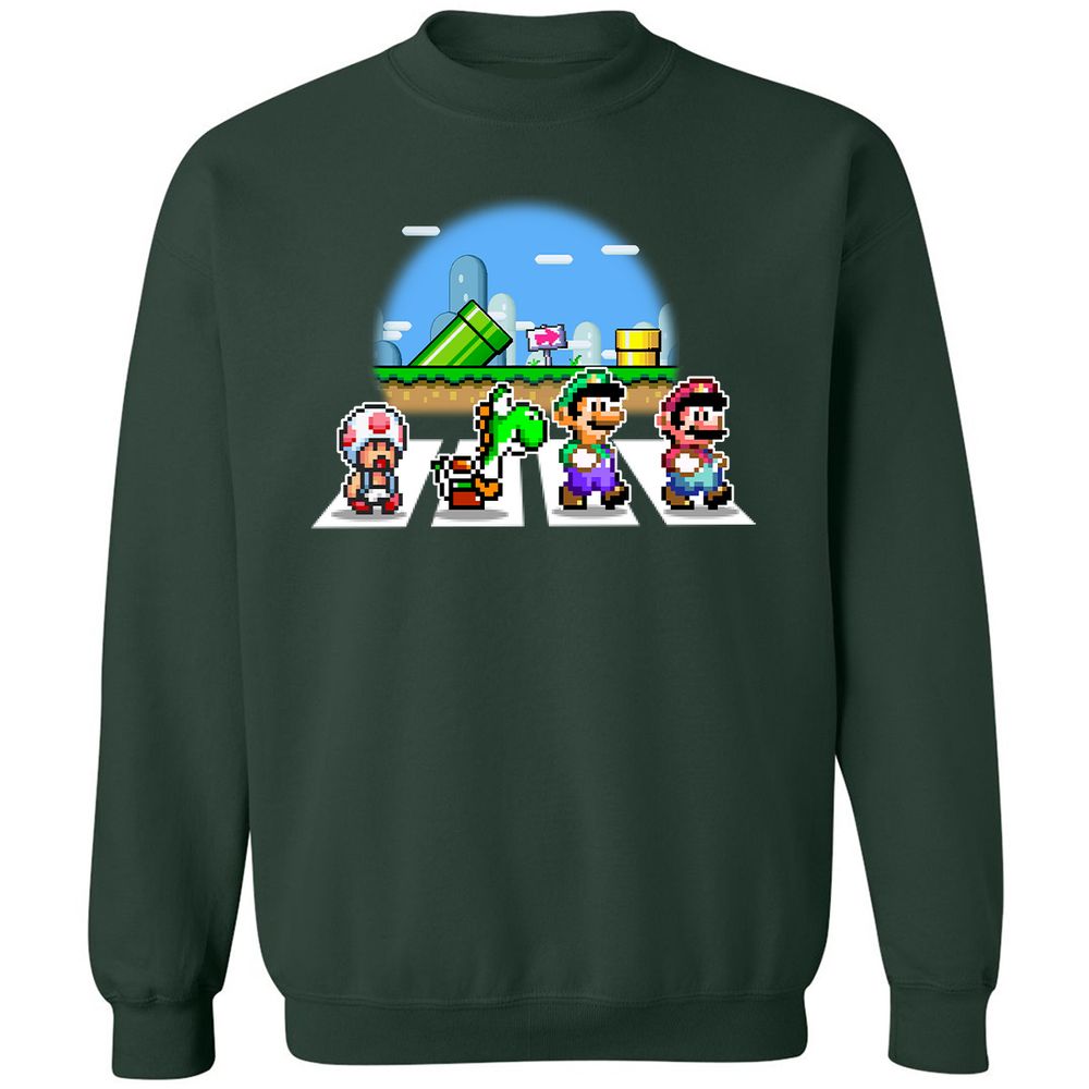 Classic Unisex Sweatshirt - K5YFV69U - Forest Green - 4