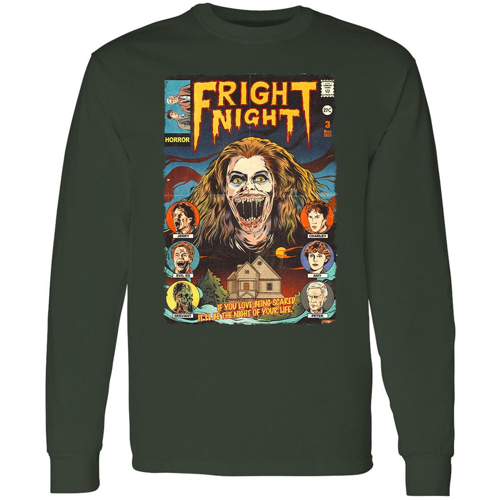 Long Sleeve T-Shirt - CQ8ZQN6T - Forest Green - 4