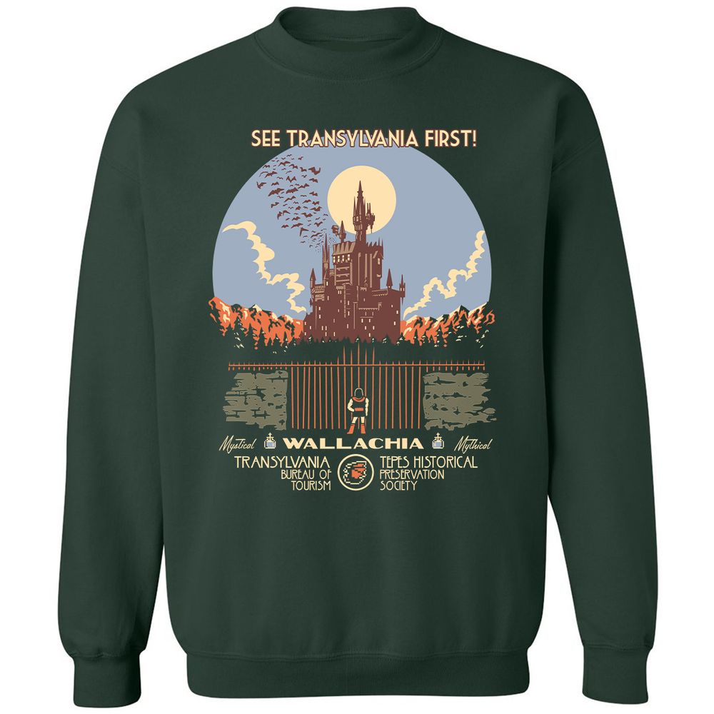 Classic Unisex Sweatshirt - T9B4YLAE - Forest Green - 4