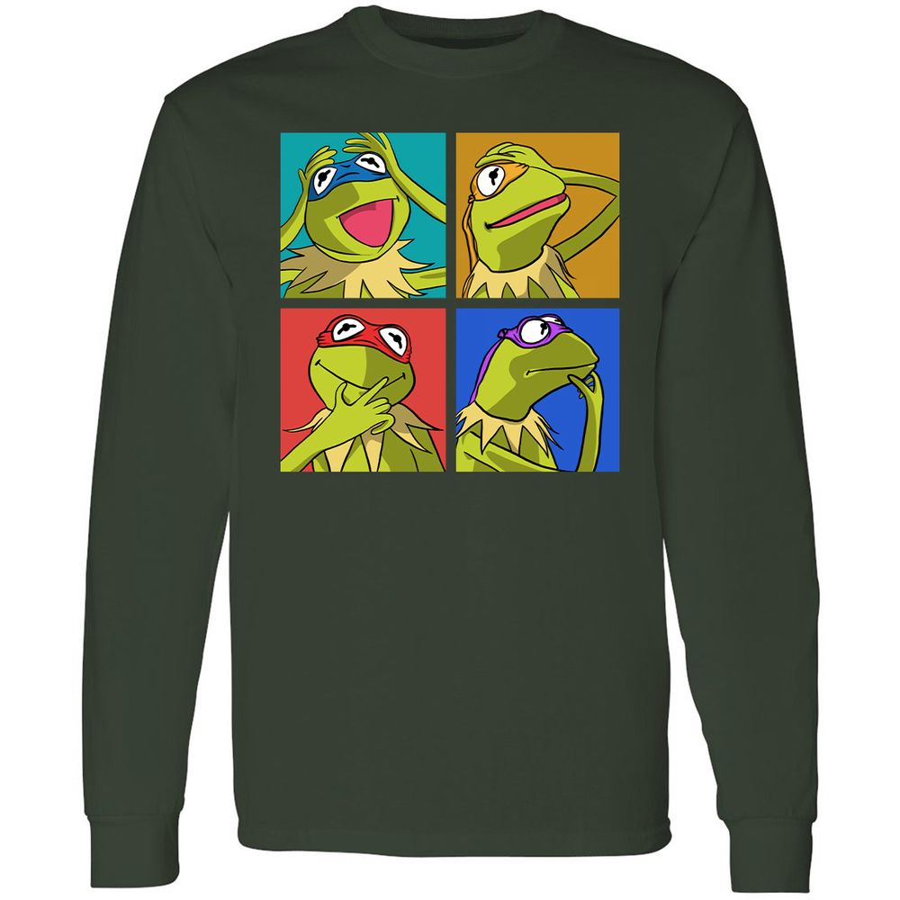 Long Sleeve T-Shirt - S58Q6DKV - Forest Green - 4