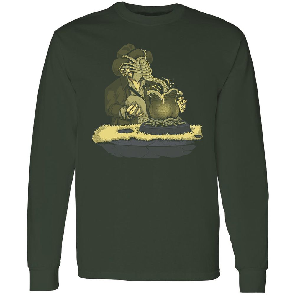 Long Sleeve T-Shirt - 3T9ENYA4 - Forest Green - 4