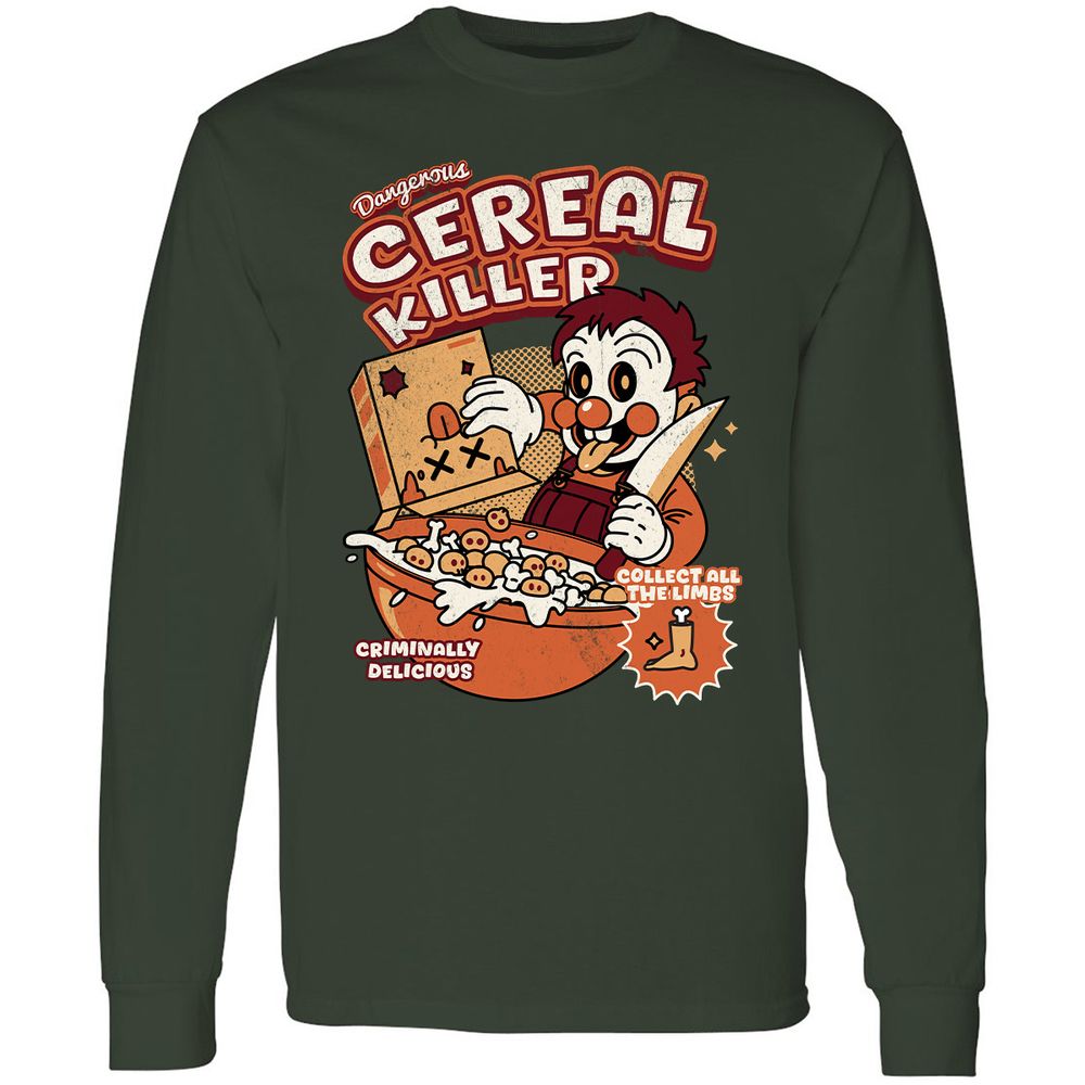 Long Sleeve T-Shirt - XQZASC3Z - Forest Green - 4