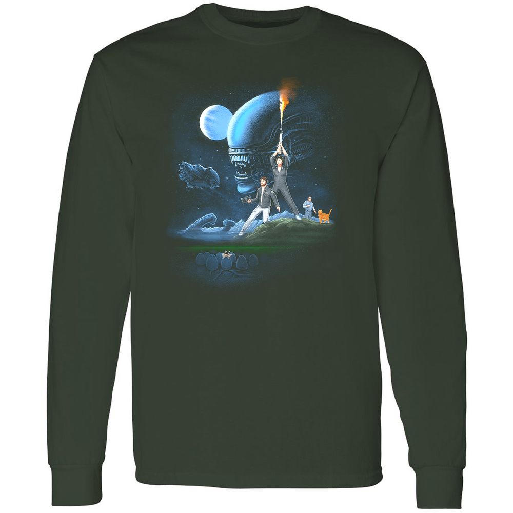 Long Sleeve T-Shirt - KU5NLDZS - Forest Green - 4