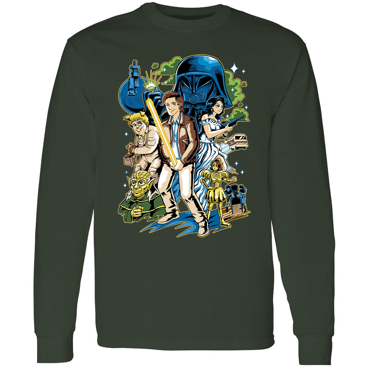 Long Sleeve T-Shirt - PW6U25DH - Forest Green - 4