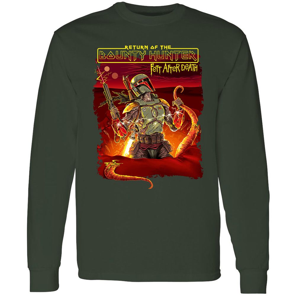 Long Sleeve T-Shirt - ZDDH9M9G - Forest Green - 4