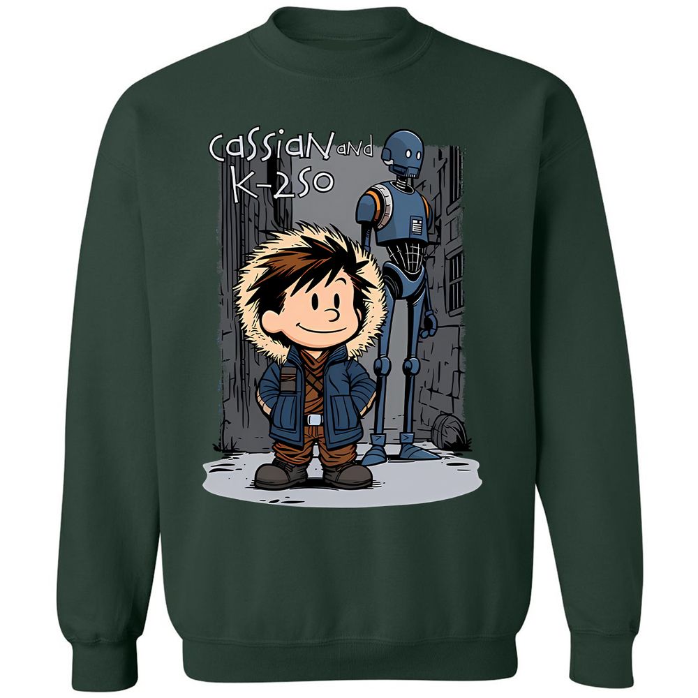 Classic Unisex Sweatshirt - VFL1D2ZN - Forest Green - 4