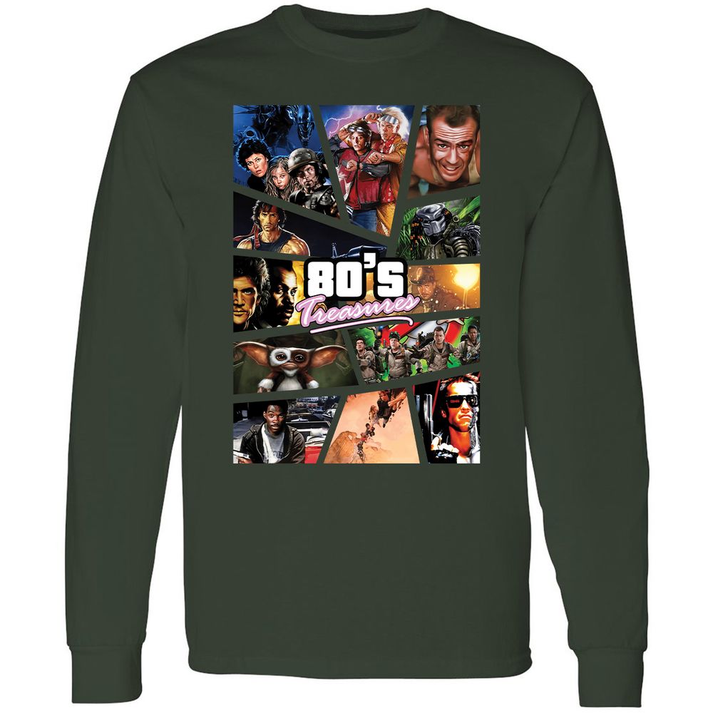 Long Sleeve T-Shirt - V1UA9A2R - Forest Green - 4