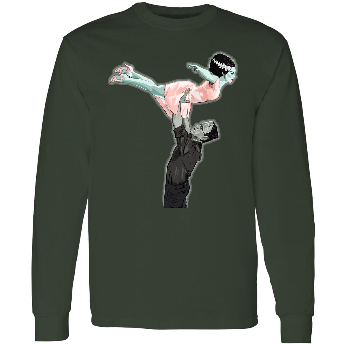 Long Sleeve T-Shirt - PF1D65JT - Forest Green - 4