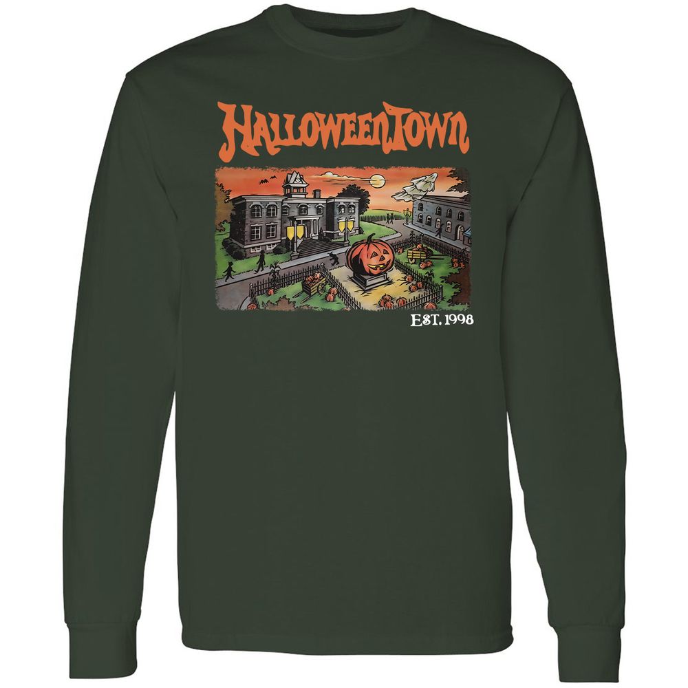 Long Sleeve T-Shirt - UZKY7XE5 - Forest Green - 4