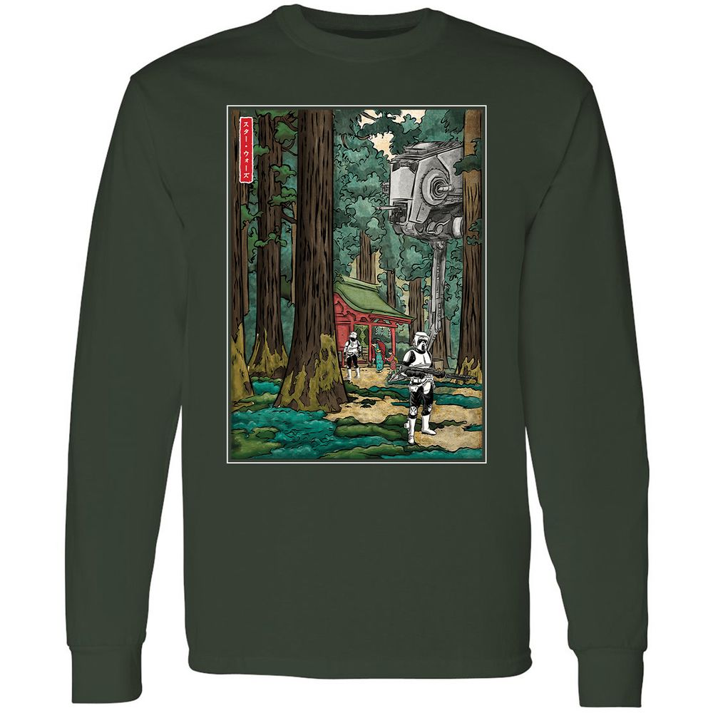 Long Sleeve T-Shirt - 9YPPYXTC - Forest Green - 4