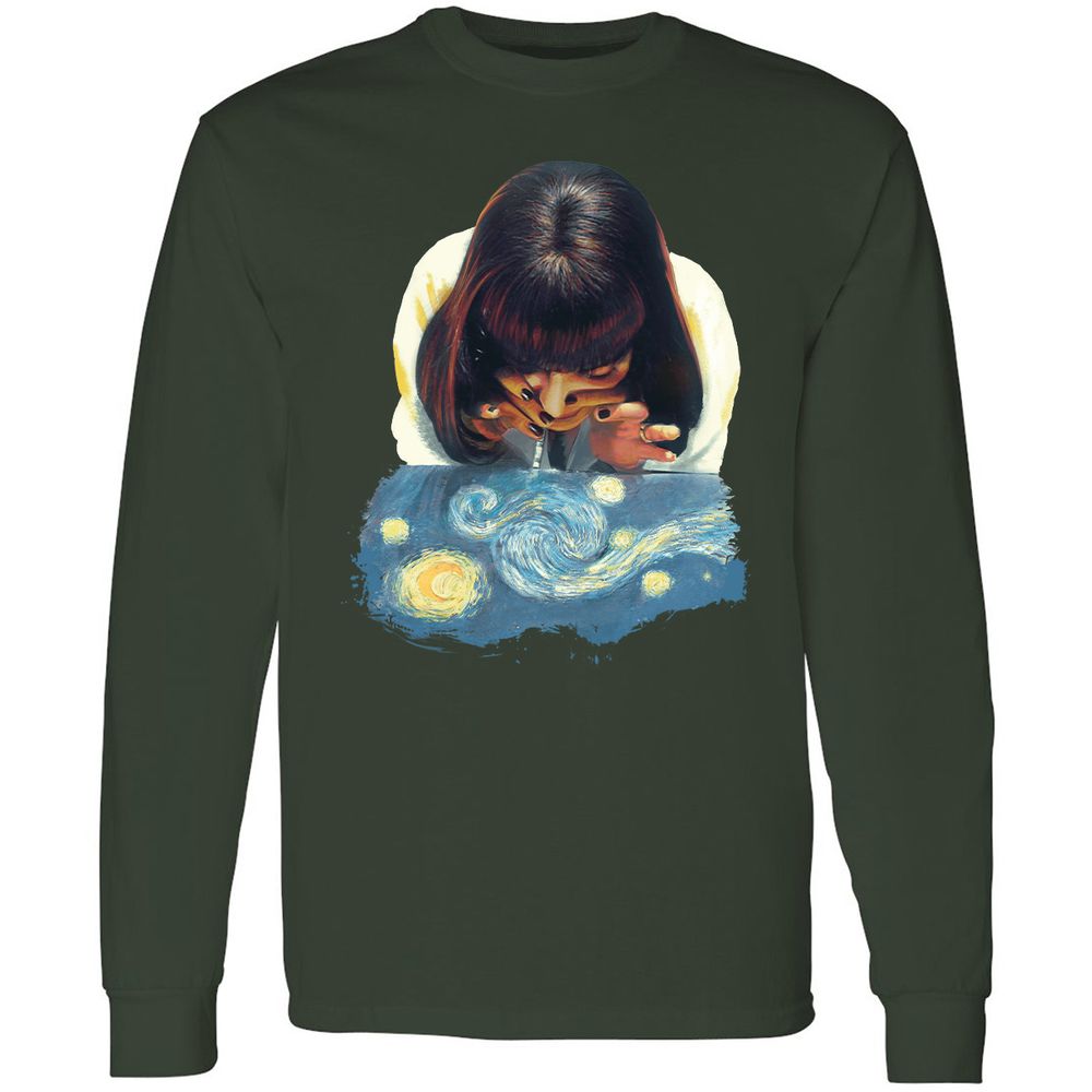 Long Sleeve T-Shirt - ZKT5D44S - Forest Green - 4