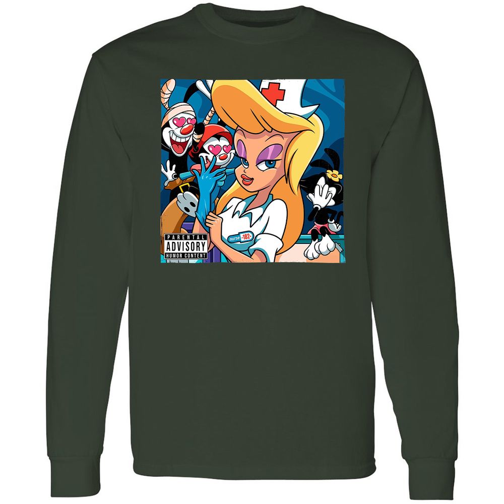 Long Sleeve T-Shirt - V33JU64P - Forest Green - 4