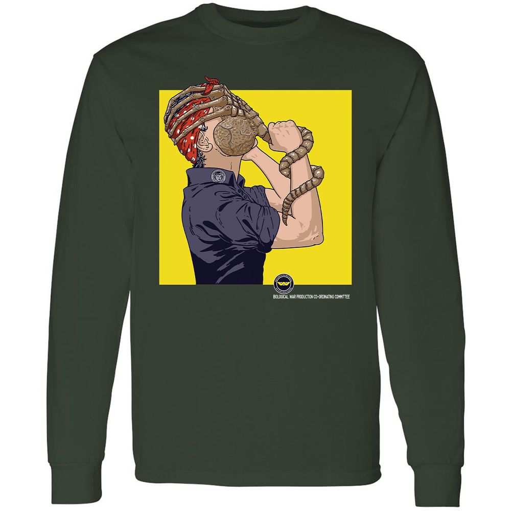 Long Sleeve T-Shirt - XFJ5VGWD - Forest Green - 4