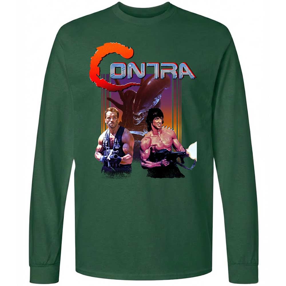 Long Sleeve T-Shirt - F8AHF1XJ - Forest Green - 4