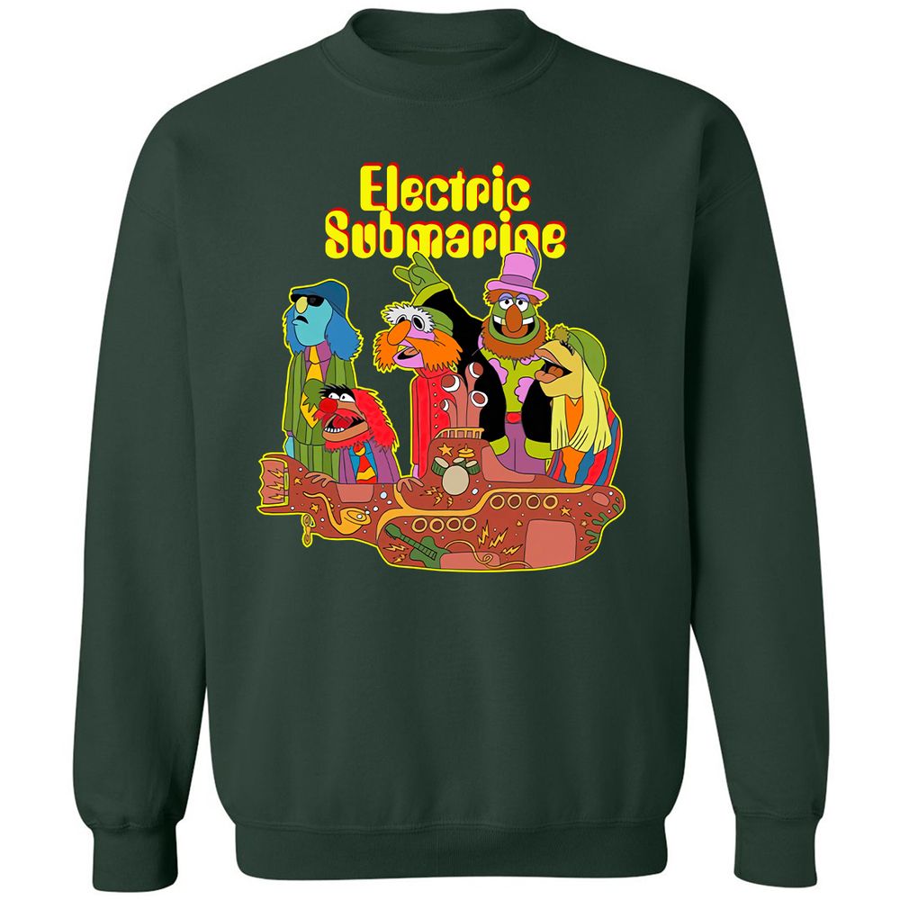 Classic Unisex Sweatshirt - 72K555H2 - Forest Green - 4