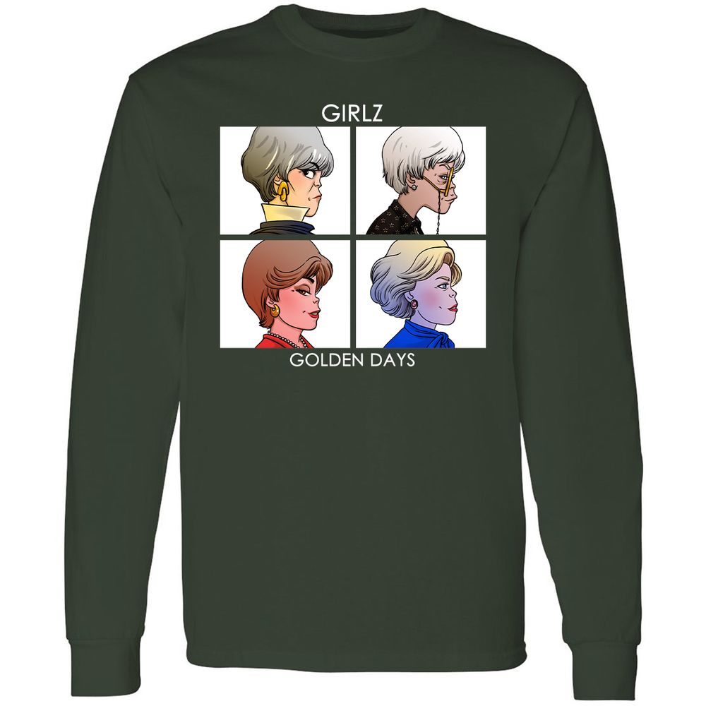 Long Sleeve T-Shirt - HM84EMXG - Forest Green - 4