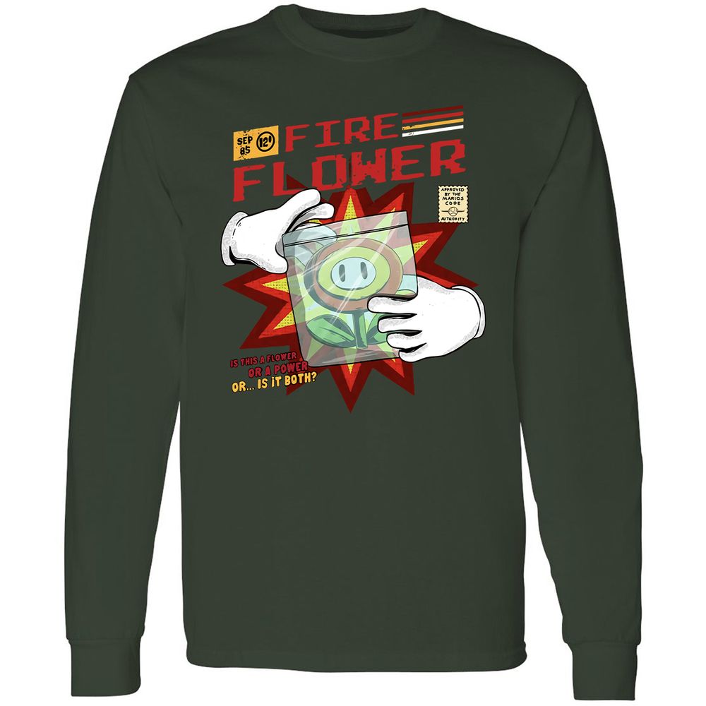 Long Sleeve T-Shirt - ANVK3B6Z - Forest Green - 4
