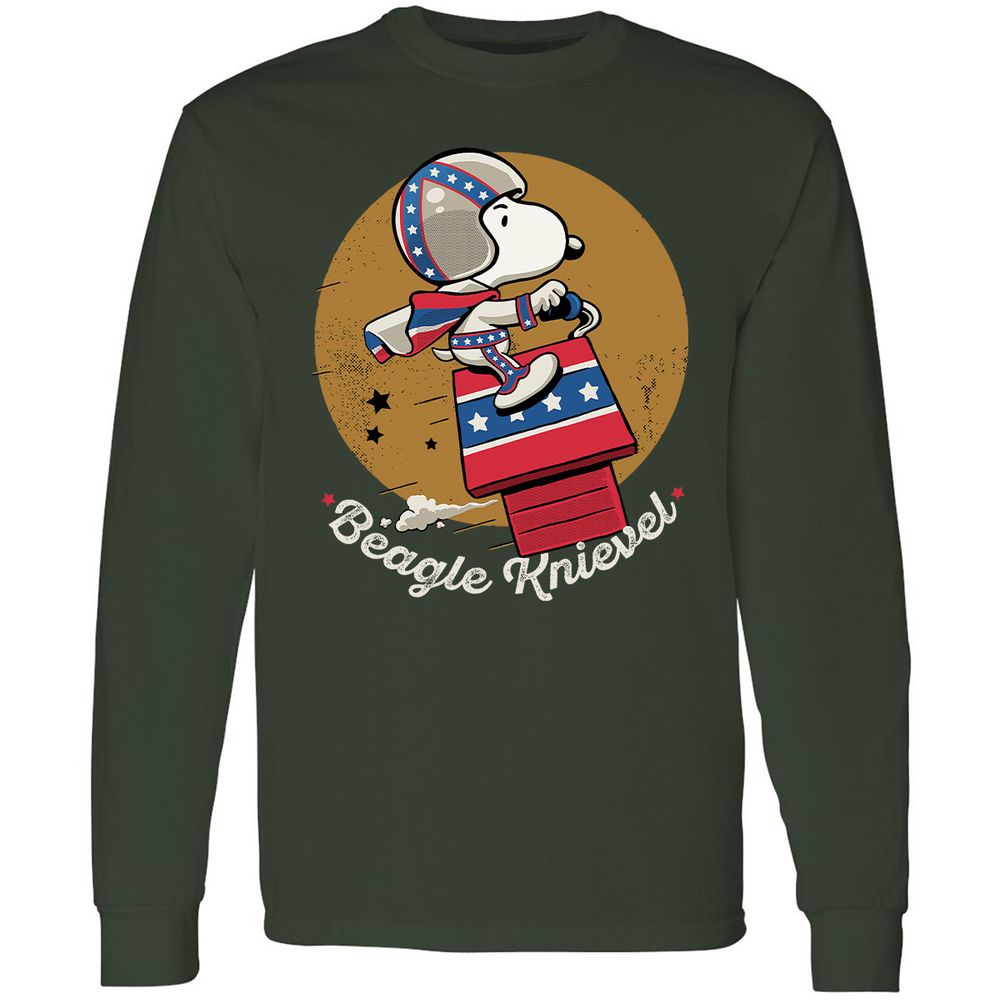 Long Sleeve T-Shirt - C4CKQ13R - Forest Green - 4