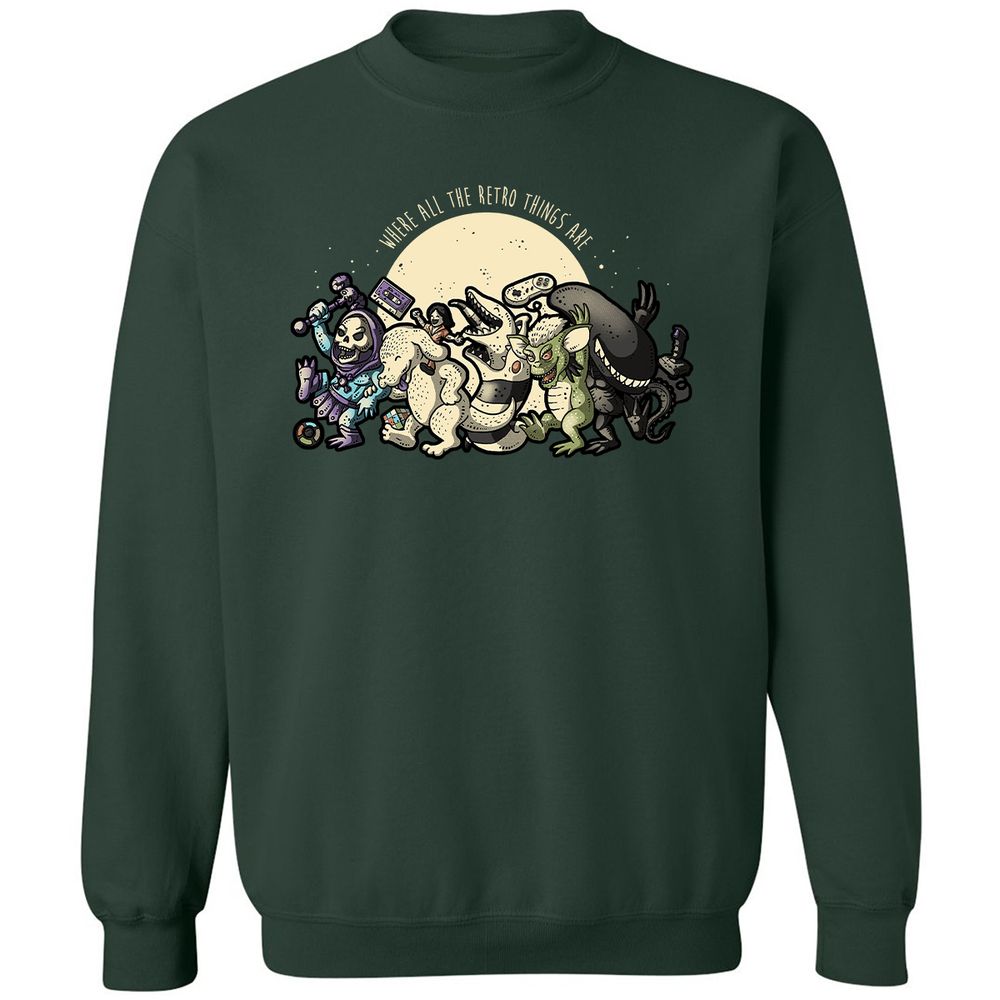 Classic Unisex Sweatshirt - 2VCL9592 - Forest Green - 4
