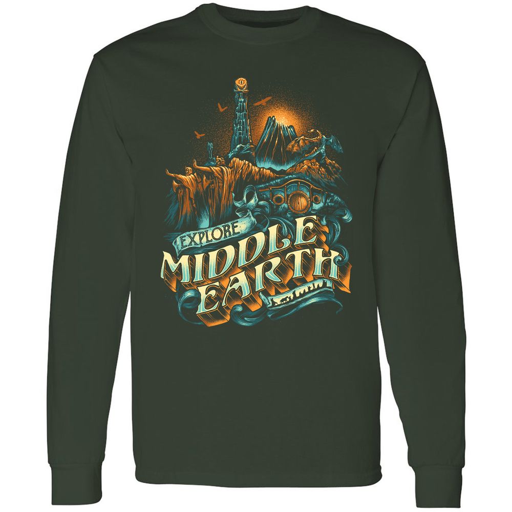 Long Sleeve T-Shirt - ZSKSQHEZ - Forest Green - 4