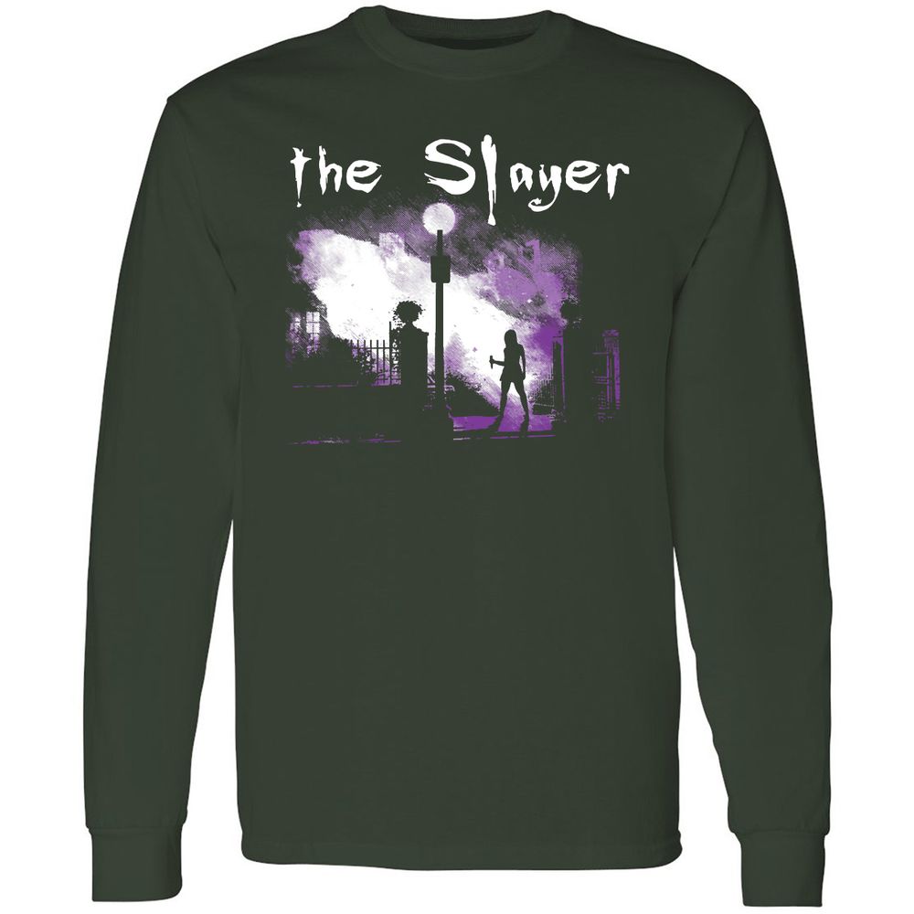 Long Sleeve T-Shirt - 75FSY3KQ - Forest Green - 4