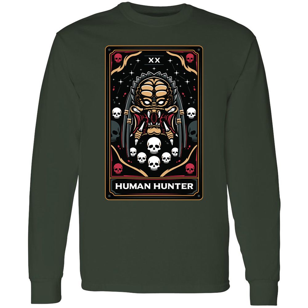 Long Sleeve T-Shirt - K5UN3HDR - Forest Green - 4