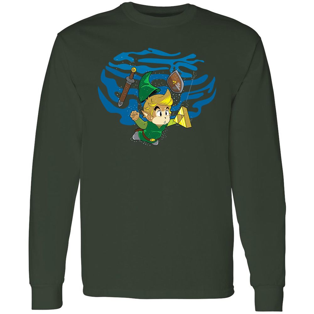 Long Sleeve T-Shirt - D3DEZA33 - Forest Green - 4