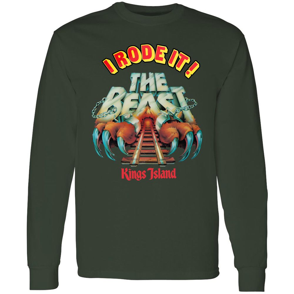 Long Sleeve T-Shirt - 7D4S3V8Y - Forest Green - 4