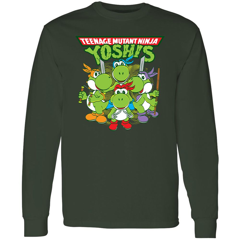 Long Sleeve T-Shirt - BPYK6ZTL - Forest Green - 4