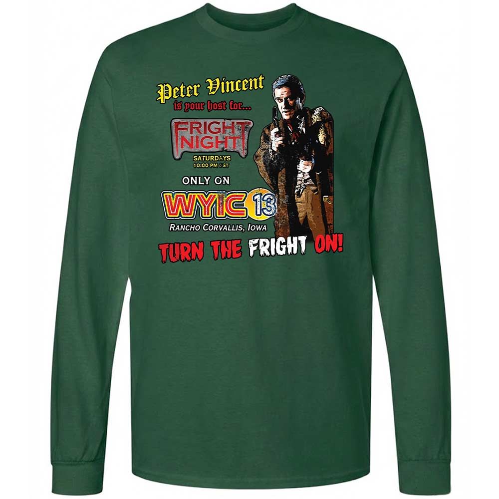 Peter Vincent Fright horror night cult - Forest Green - 4