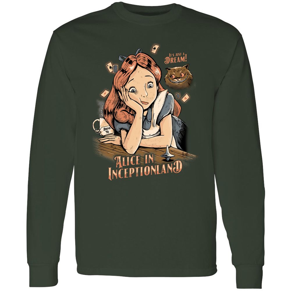 Long Sleeve T-Shirt - QA79C7K2 - Forest Green - 4