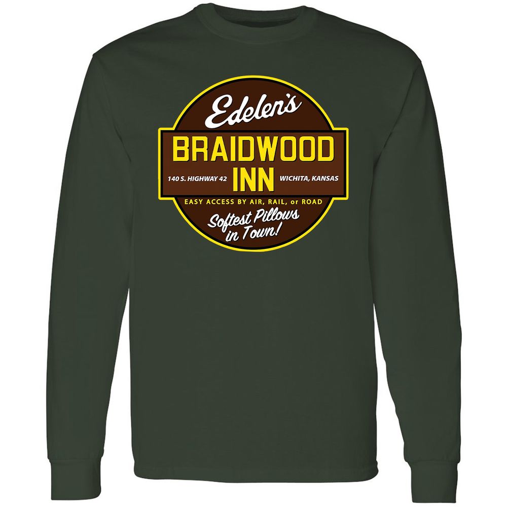 Long Sleeve T-Shirt - DZQXCUZV - Forest Green - 4