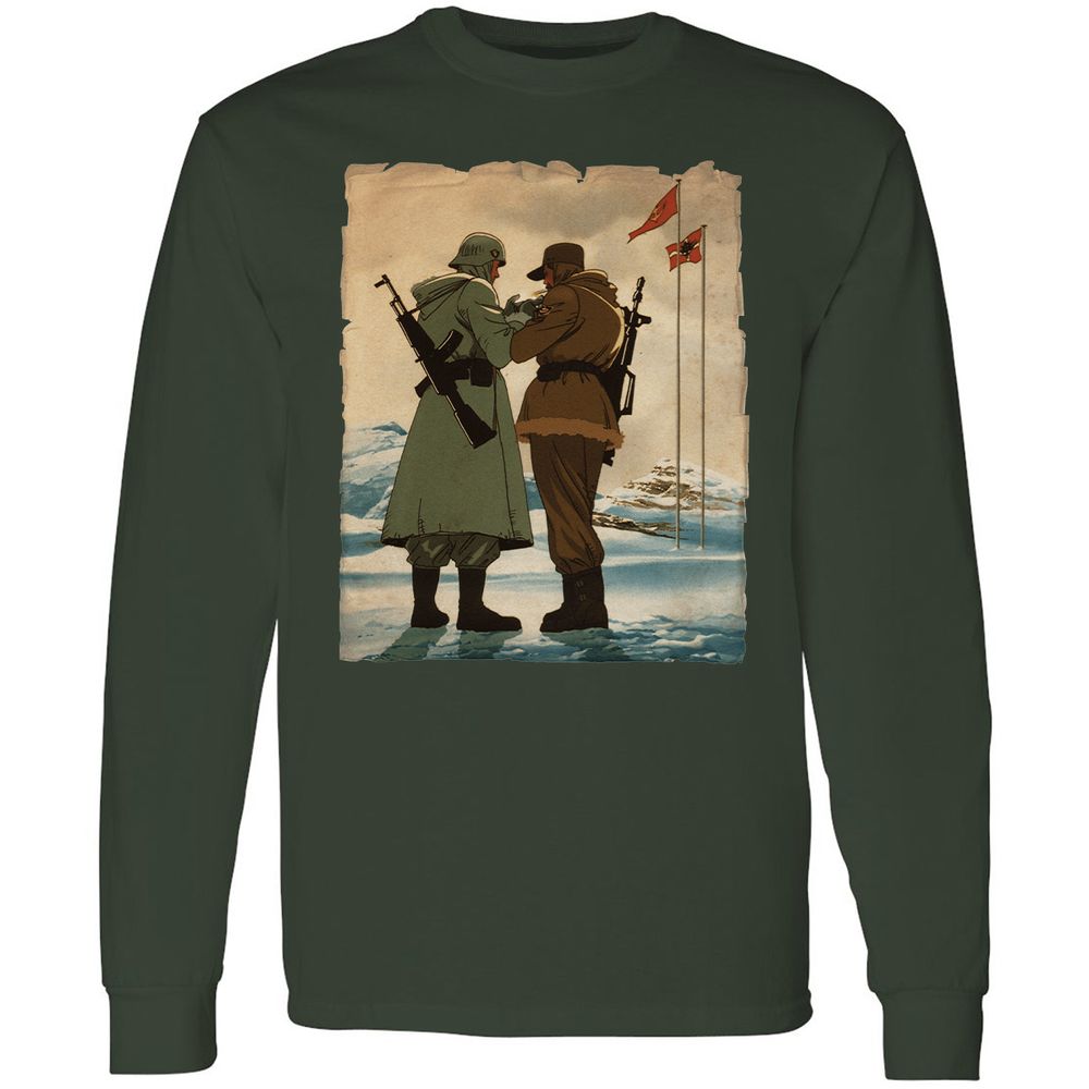Long Sleeve T-Shirt - 2T4HG375 - Forest Green - 4