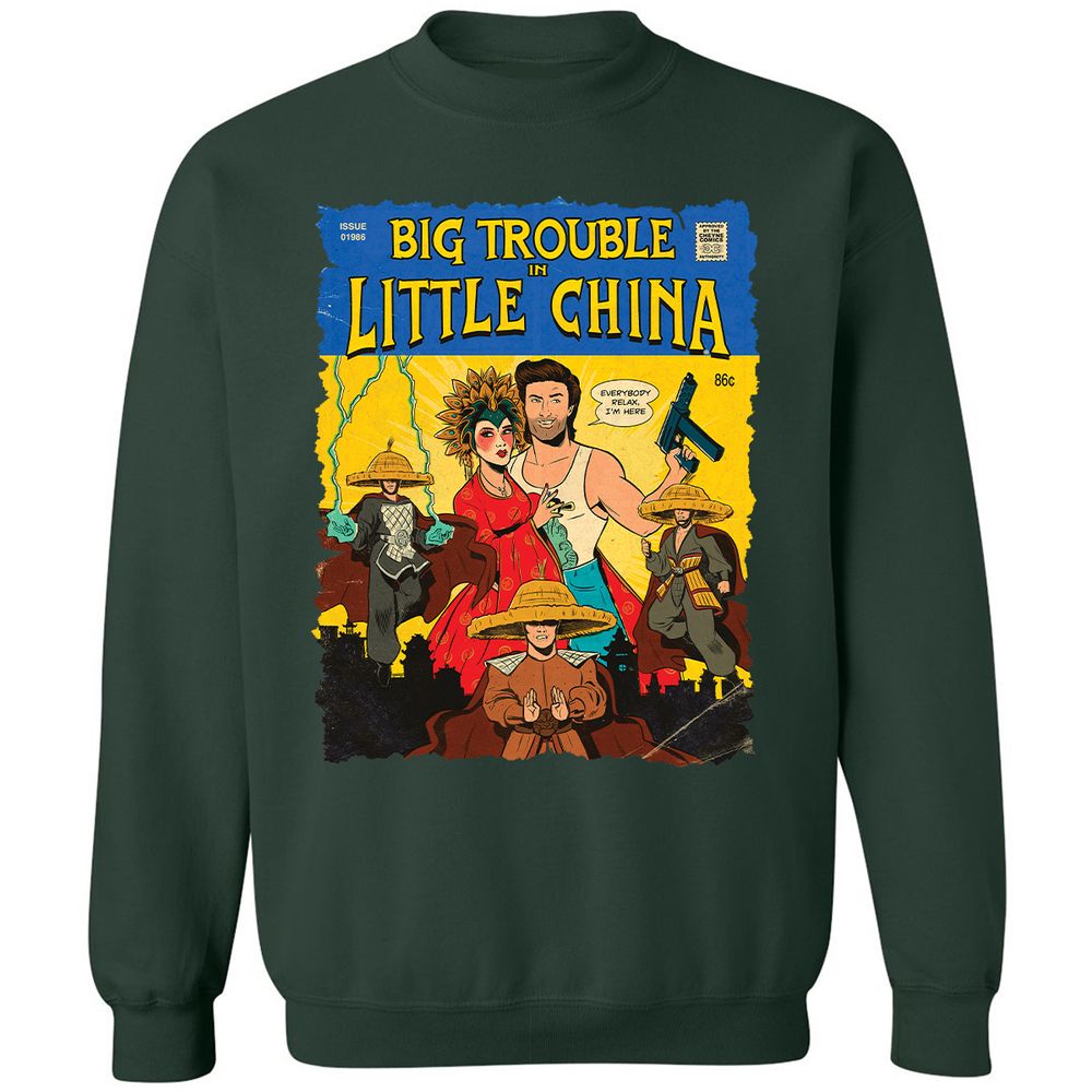 Classic Unisex Sweatshirt - M8CRAFJJ - Forest Green - 4