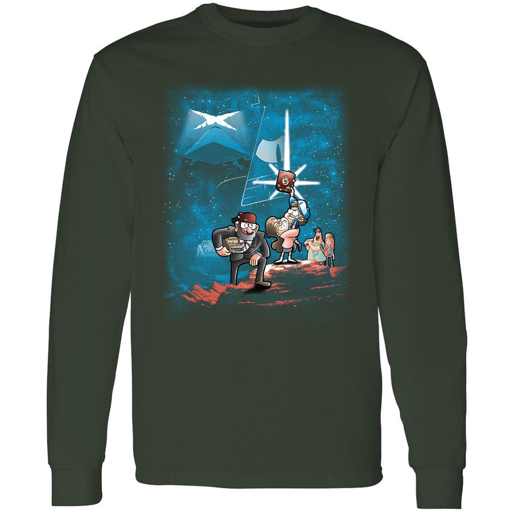 Long Sleeve T-Shirt - ZVS47HGR - Forest Green - 4