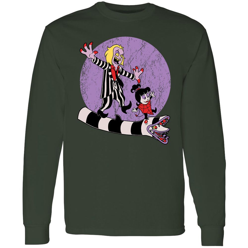 Long Sleeve T-Shirt - NQ61YHGP - Forest Green - 4