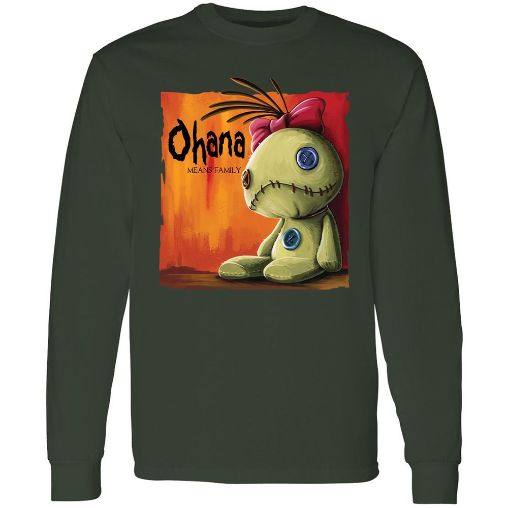 Long Sleeve T-Shirt - J7UUGSV3 - Forest Green - 4