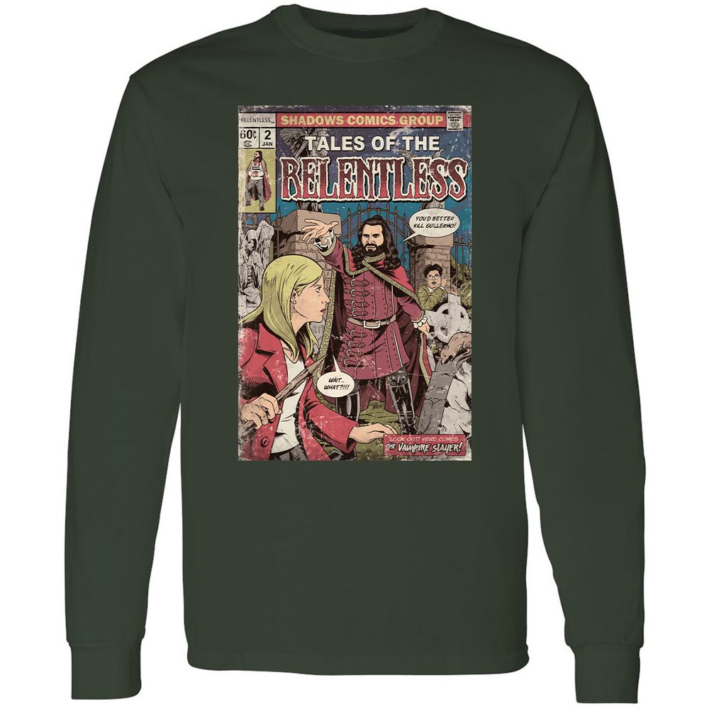 Long Sleeve T-Shirt - ALLQZLDL - Forest Green - 4