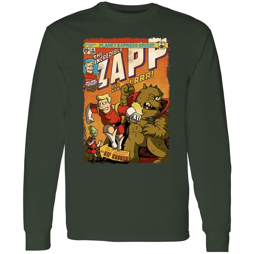 Long Sleeve T-Shirt - YUZULA7R - Forest Green - 4