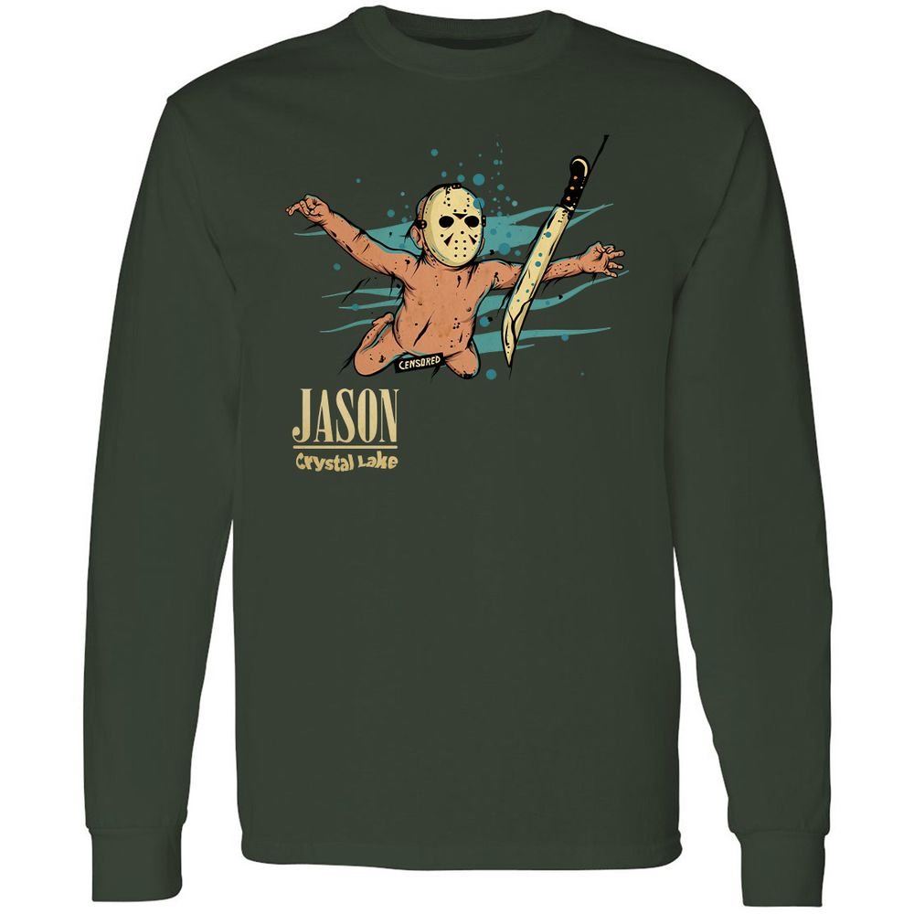 Long Sleeve T-Shirt - CMT4MNK8 - Forest Green - 4