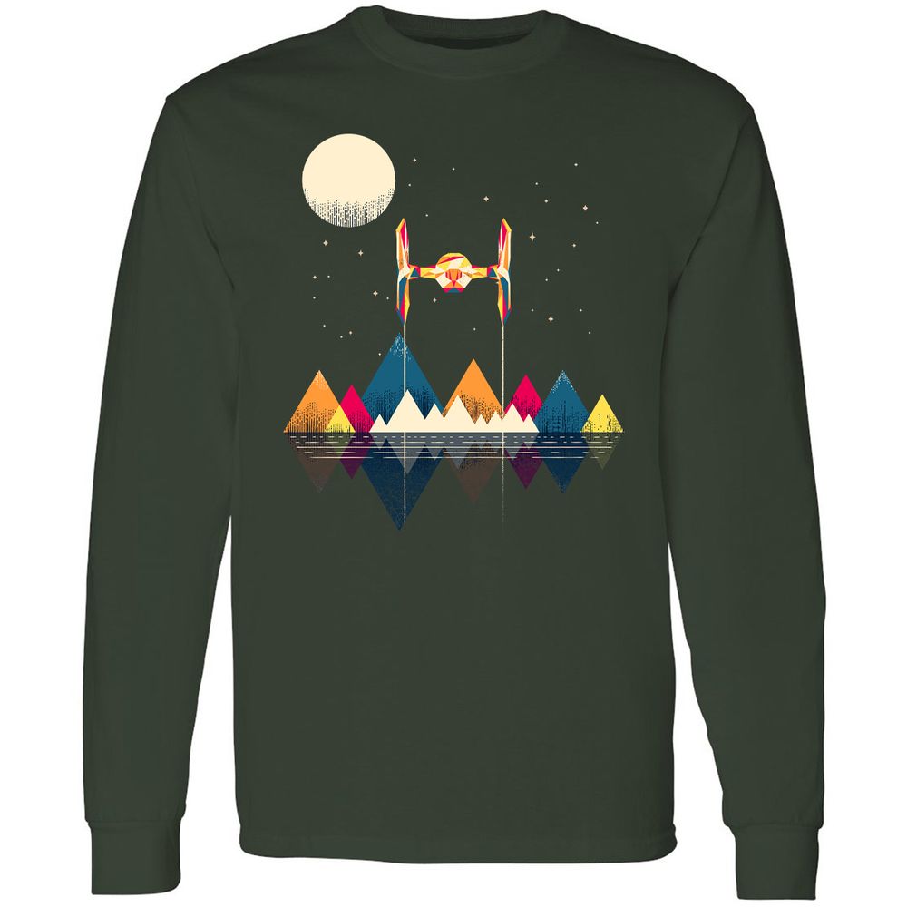 Long Sleeve T-Shirt - WAVXFJ4K - Forest Green - 4