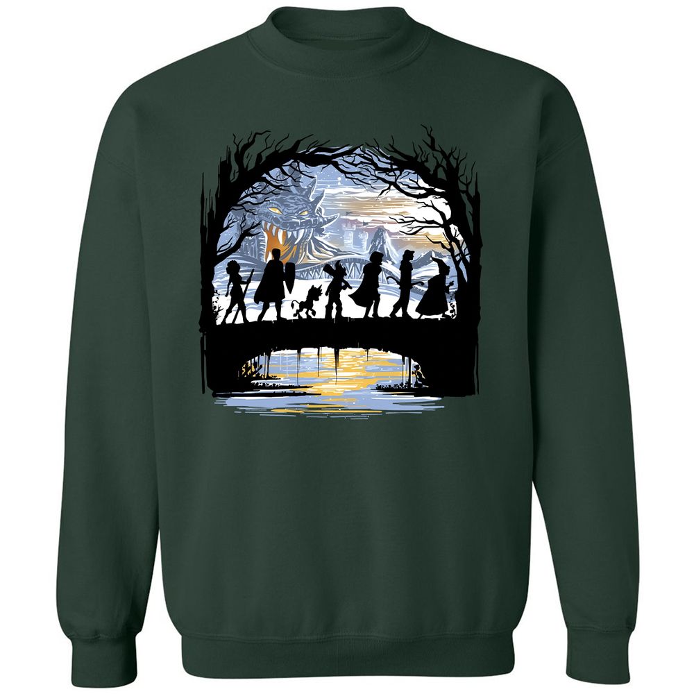 Classic Unisex Sweatshirt - HZFFLC5C - Forest Green - 4