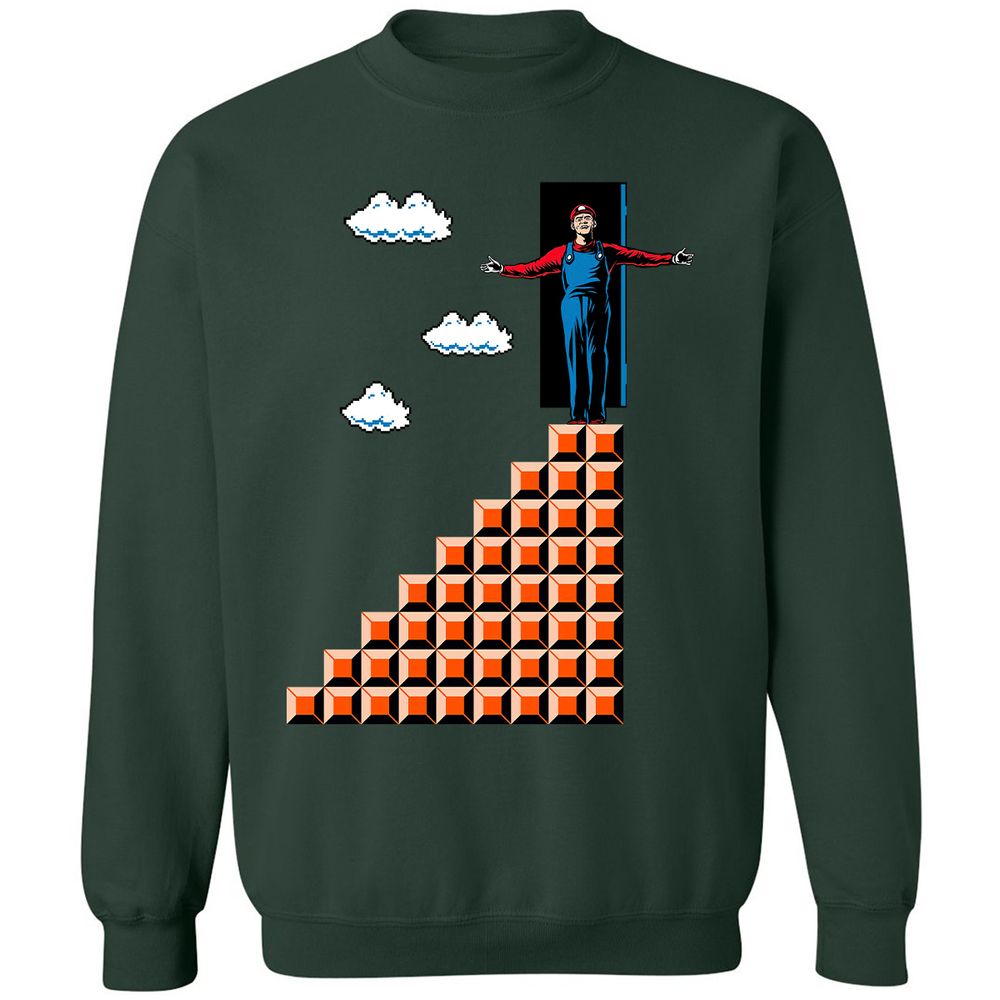 Classic Unisex Sweatshirt - CSVGJDRW - Forest Green - 4