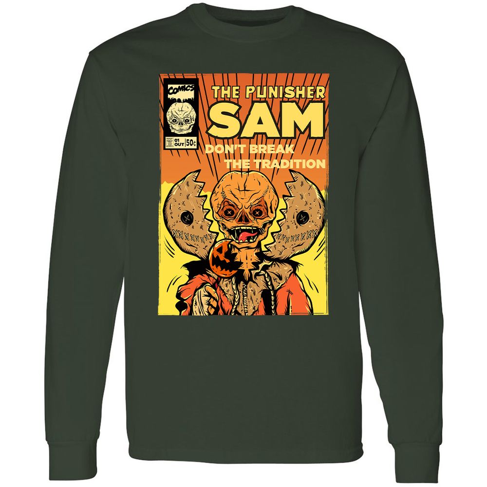 Long Sleeve T-Shirt - Q6KUEE53 - Forest Green - 4