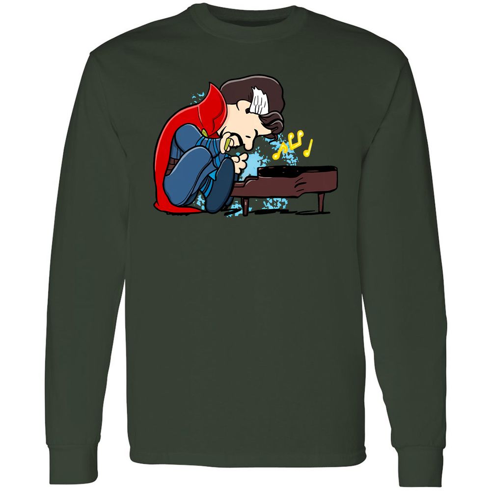 Long Sleeve T-Shirt - 5BGKLDXM - Forest Green - 4