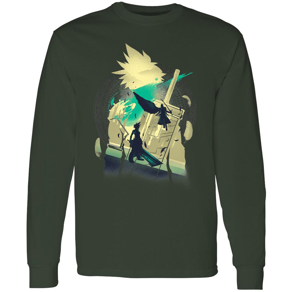 Long Sleeve T-Shirt - ZHJP6SEN - Forest Green - 4