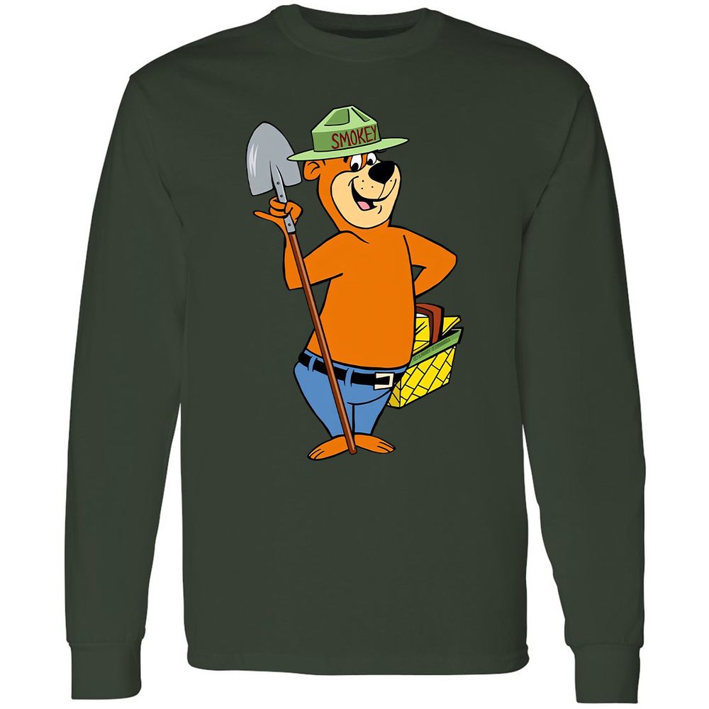Long Sleeve T-Shirt - 1E6HA5NT - Forest Green - 4